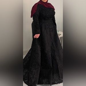 Black custom evening gown!